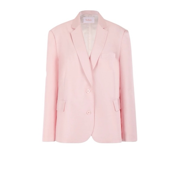 Selkie - The Baby Soft Romeo Oversized Blazer Chic Pink Blazer Sz S - Picture 1 of 10